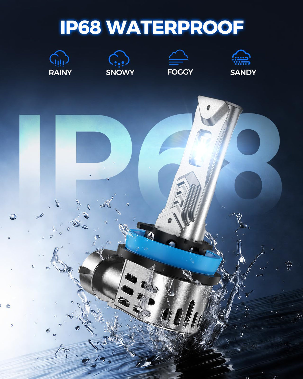Marsauto weather seal IP68 label showing waterproof protection for durability