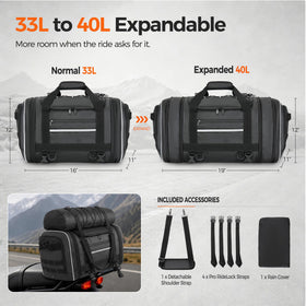 Marscamd tail bag side with ventilated shoe pocket separating footwear and improving airflow