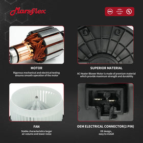 Marsflex motor armature close-up showing quality components and durability benefits