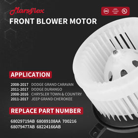 Marsflex blower motor side profile highlighting compact design for easier installation