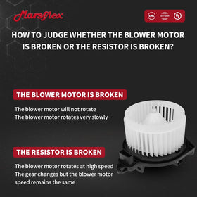 Marsflex blower motor beside ruler showing compact size for easy replacement