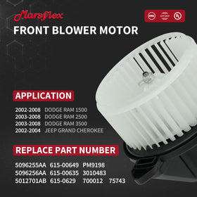 Marsflex blower motor with fan cage side angle highlighting durable construction