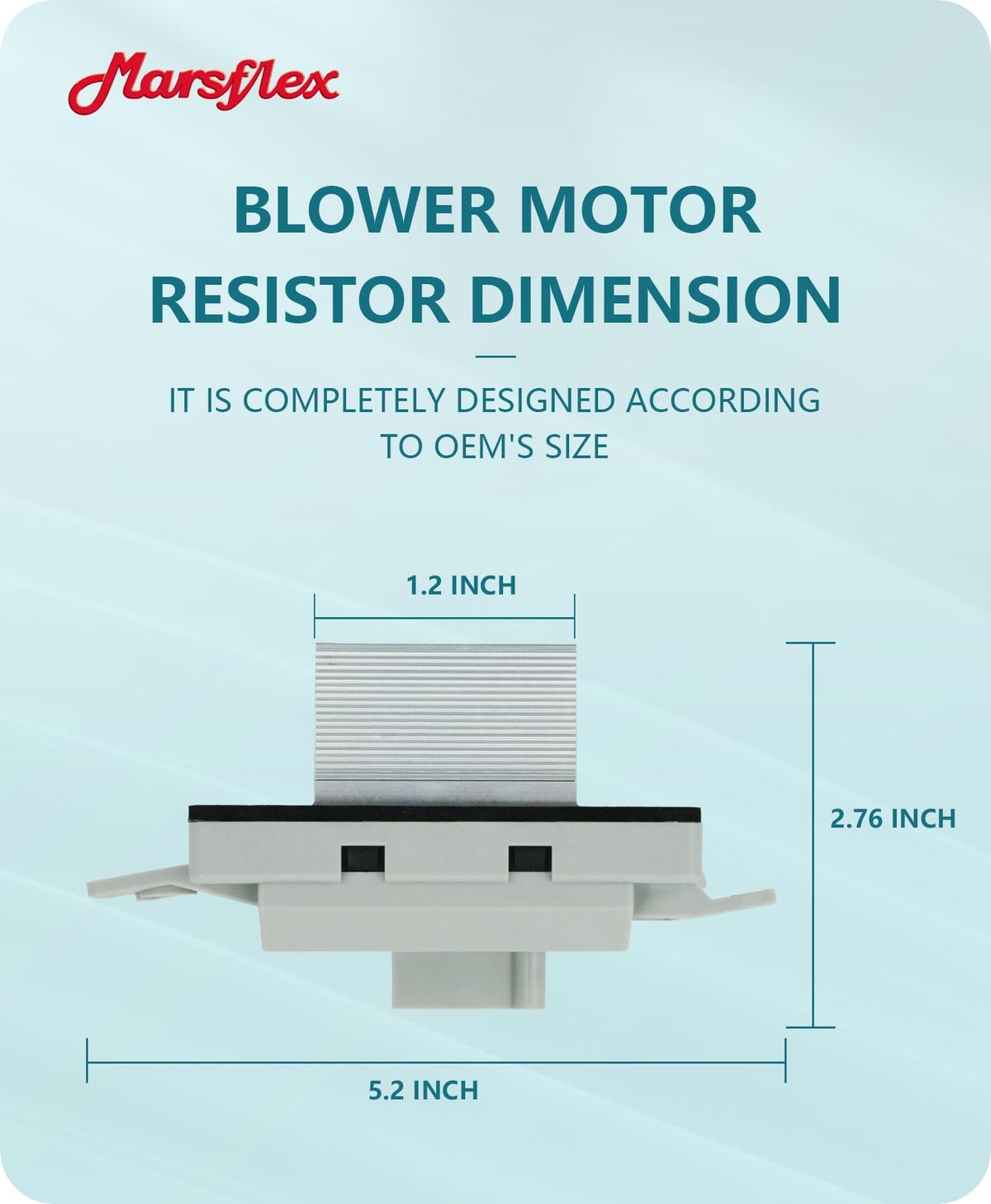 Marsflex resistor in a garage setting during installation, showing practical DIY replacement benefit