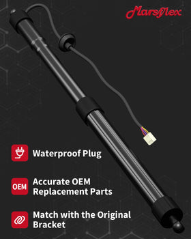 Marsflex connector and wiring image shows plug-in fit benefit