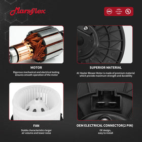 Marsflex fan cage close-up showing blade geometry for improved airflow performance