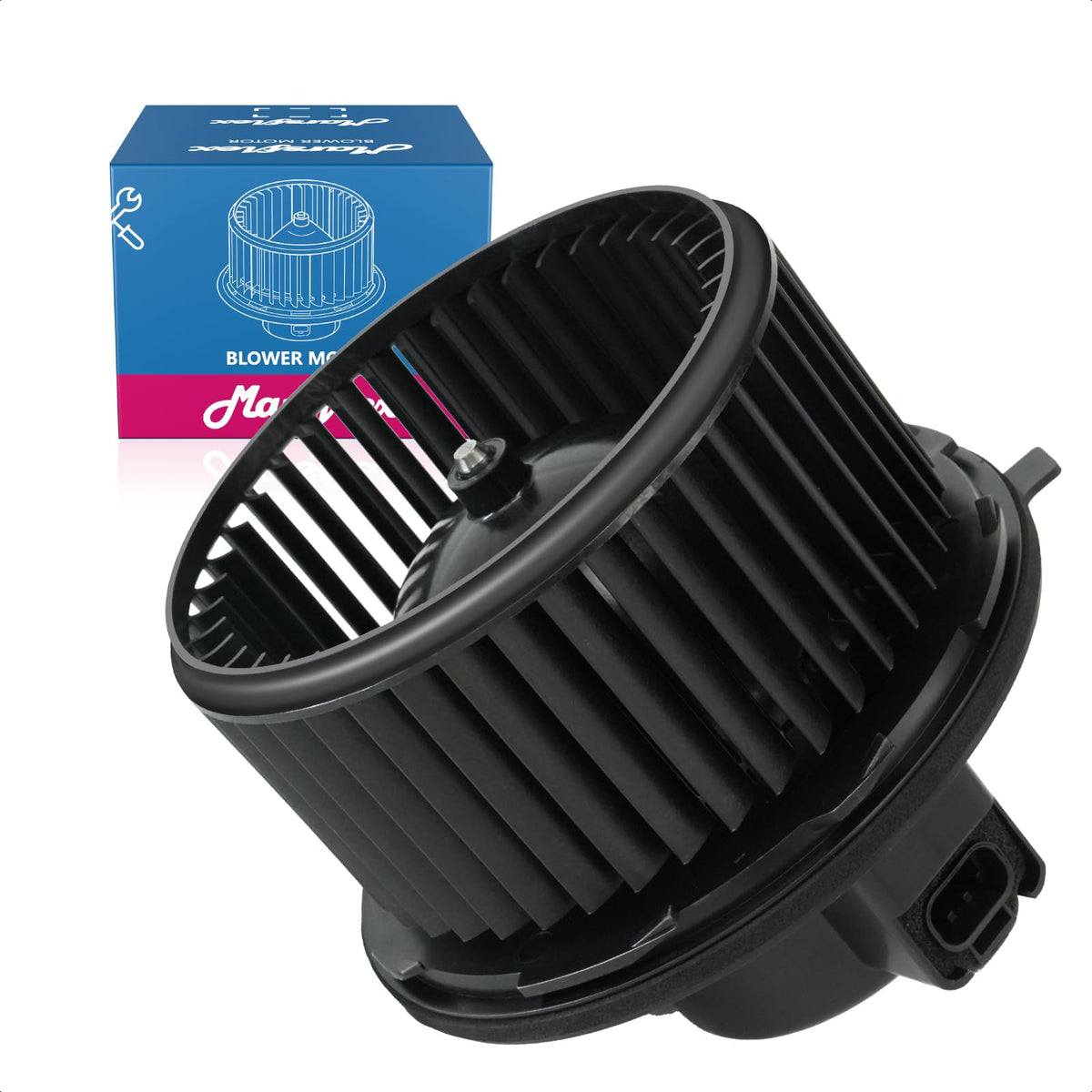 Marsflex front blower motor front view showing full assembly and reliable airflow