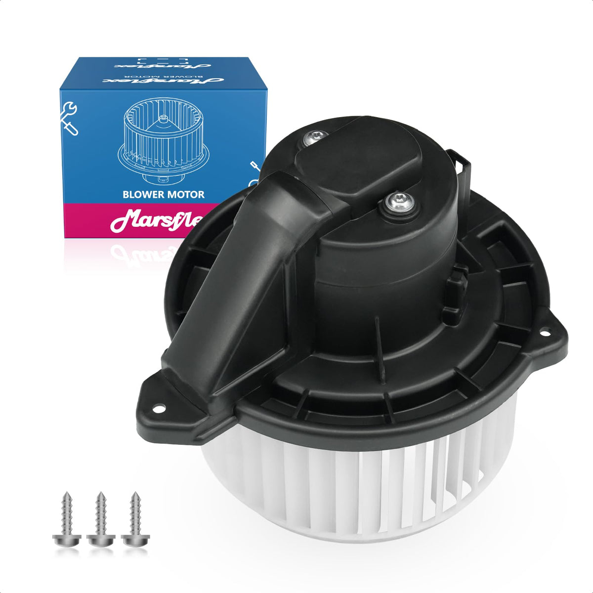 Marsflex front blower motor front view showing fitment and improved airflow