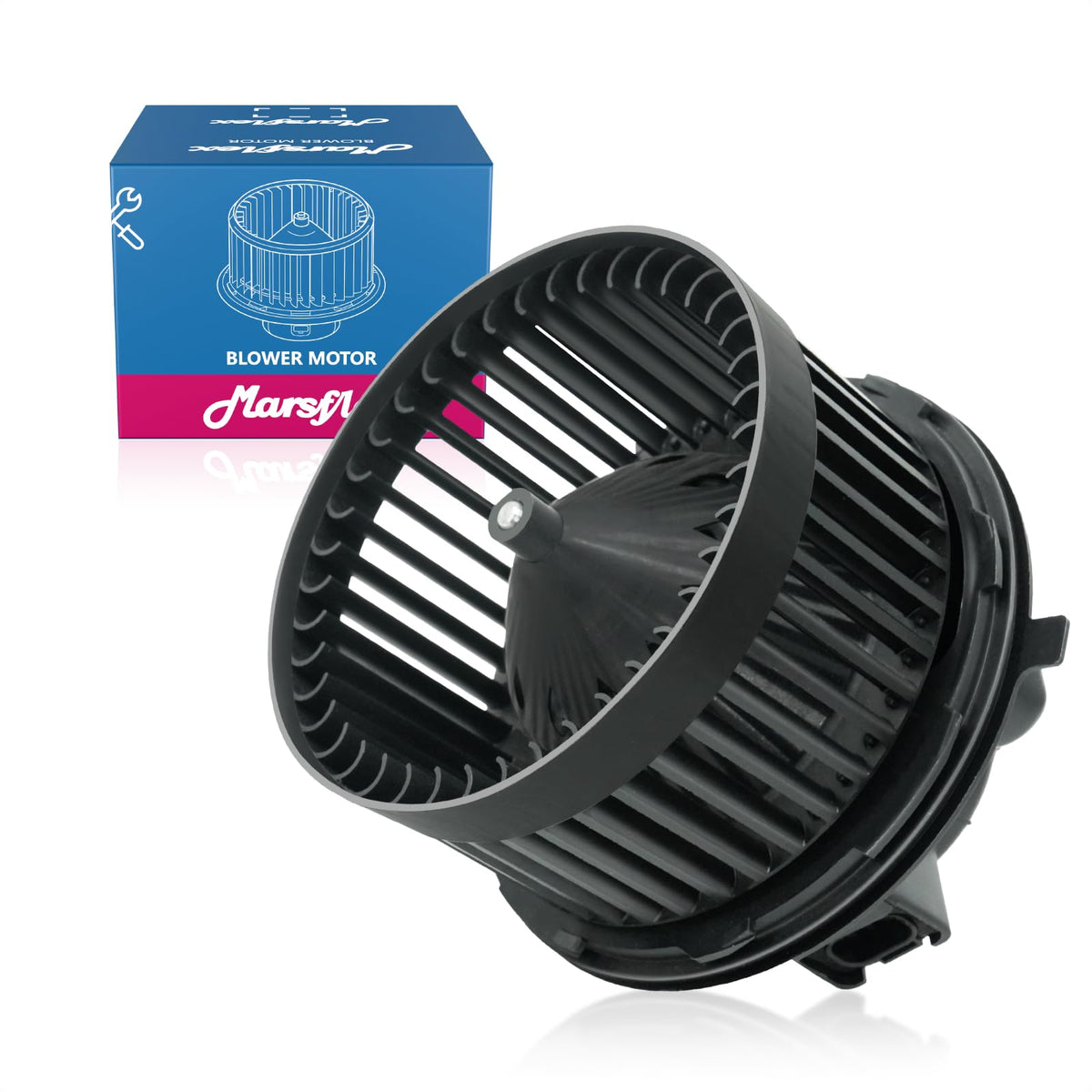 Marsflex front blower motor front view showing fit and airflow benefit