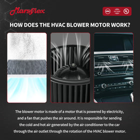 Marsflex blower motor installed in dashboard area restoring vehicle cabin ventilation
