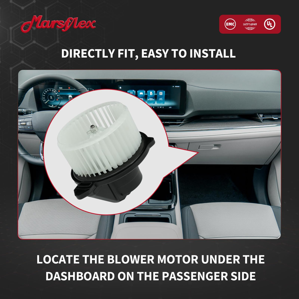 Marsflex installation scale with tools showing easy, direct-fit replacement