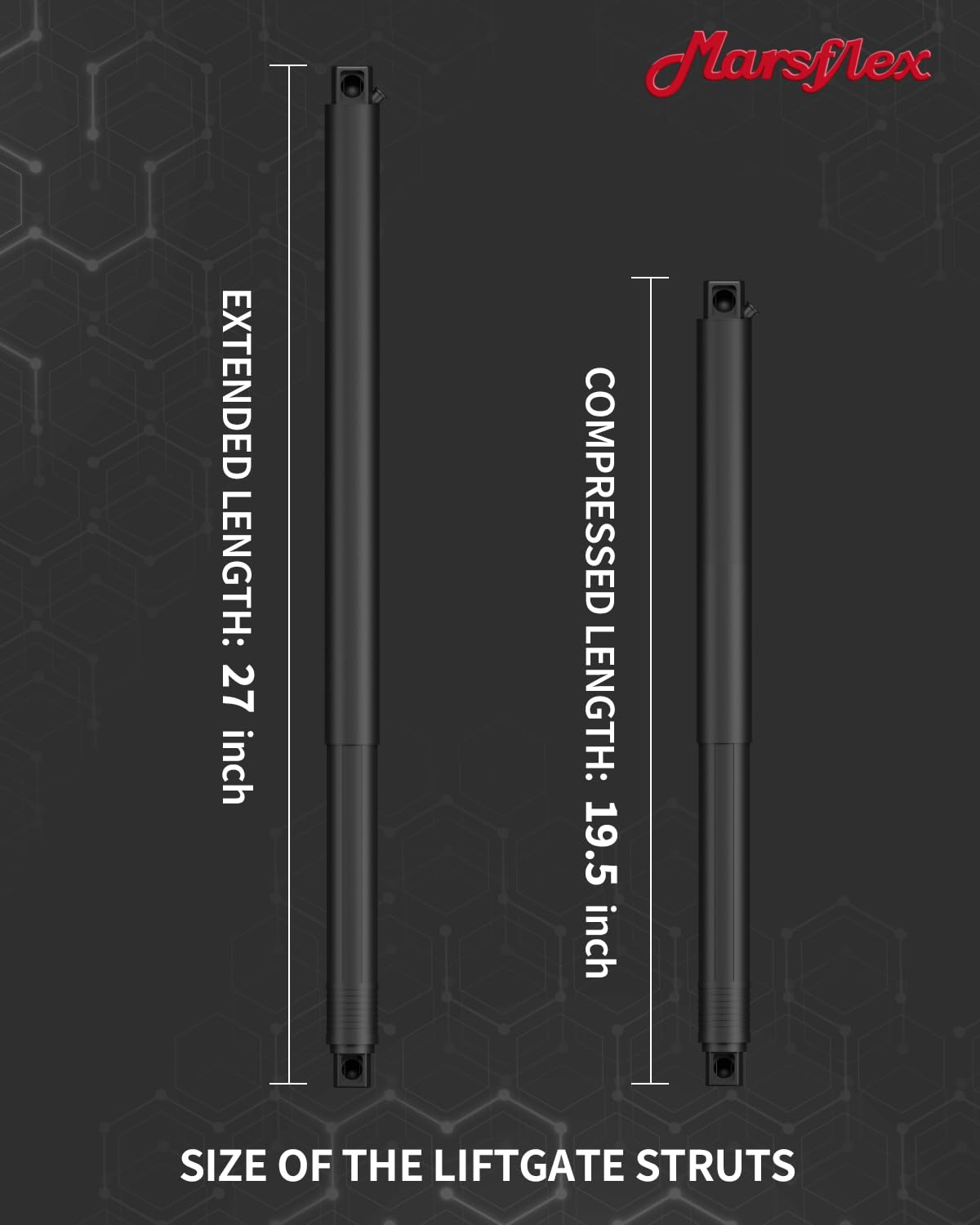 Marsflex on vehicle trunk open showing easier cargo access and convenience