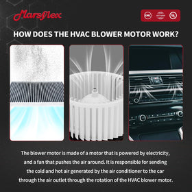 Marsflex product packaging with foam shims protecting the motor during shipping