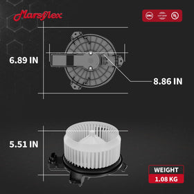 Marsflex packaging with foam shims protecting motor during shipping and handling