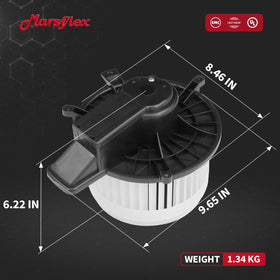 Marsflex blower motor size comparison next to ruler for accurate fit verification
