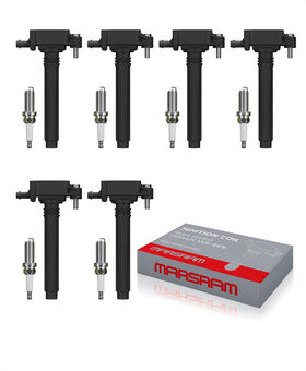 Marsram front packaging showing coil and plug kit, clear fit confirmation benefit