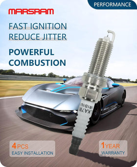 Marsram coil and spark plug installed in engine bay improving ignition reliability