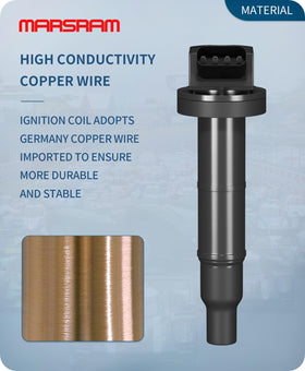 Marsram coil stem angle view showing robust connector for secure electrical contact