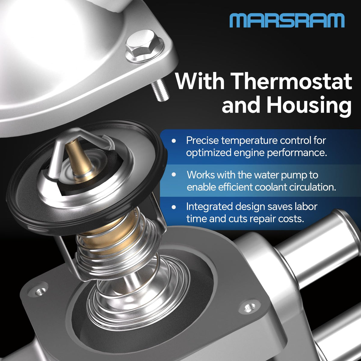 Marsram gasket and seal set displayed to prevent leaks during installation