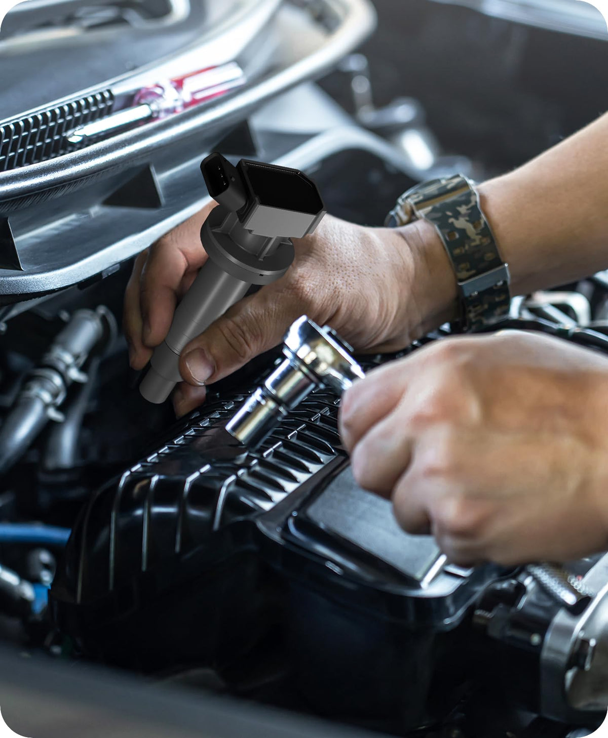 Marsram lifestyle shot in garage showing easy DIY installation advantage