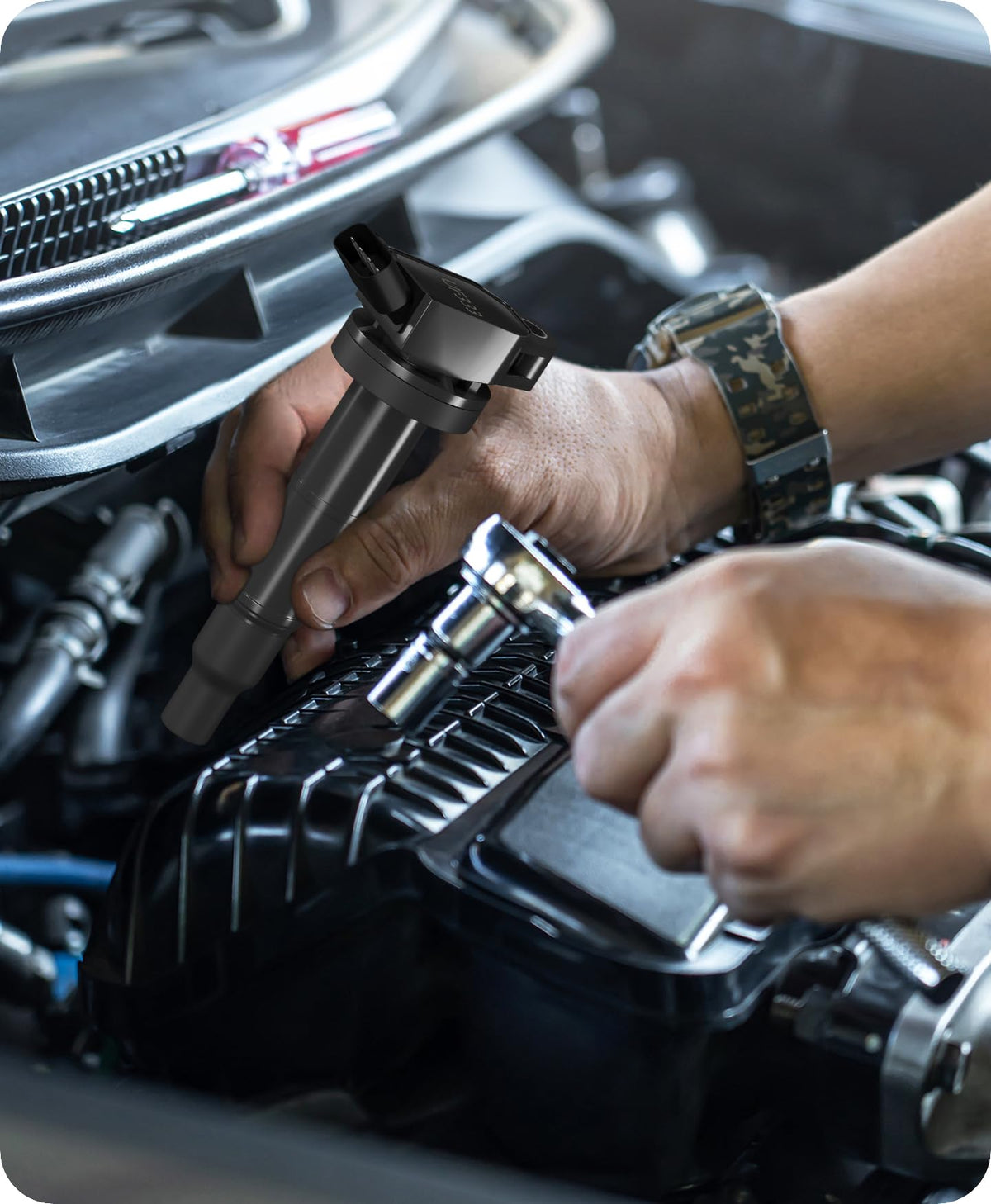 Marsram technician in garage installing kit showing practical maintenance benefit
