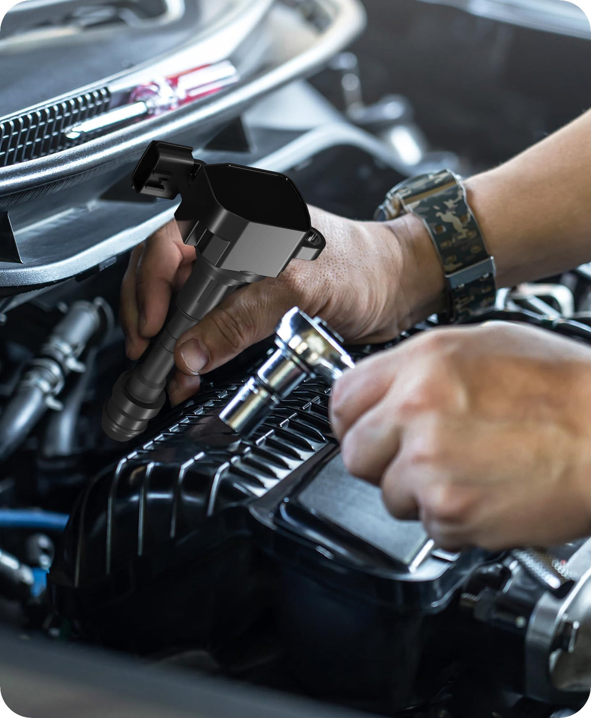 Marsram mechanic installing kit in garage illustrating simple professional fit