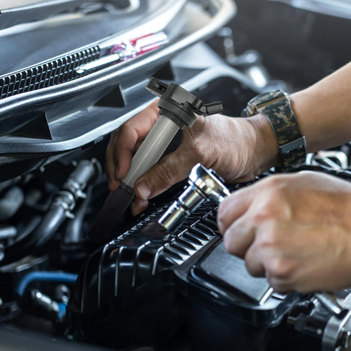 marsram garage setting with mechanic prepping kit for quick installation