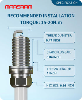 marsram product label with part numbers, assists correct OEM replacement selection