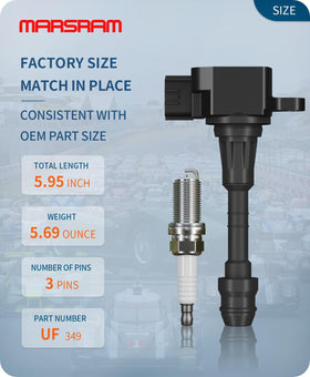 Marsram spark plug gap measurement view ensuring precise combustion efficiency