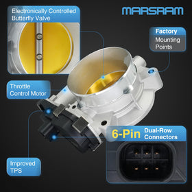 Marsram throttle body electrical connector closeup ensures plug-and-play convenience