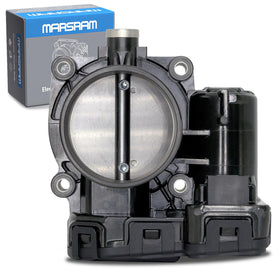 Marsram throttle body front view showing mounting points and fit accuracy benefit