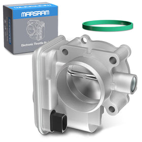 Marsram throttle body front view showing clean ports and improved fit