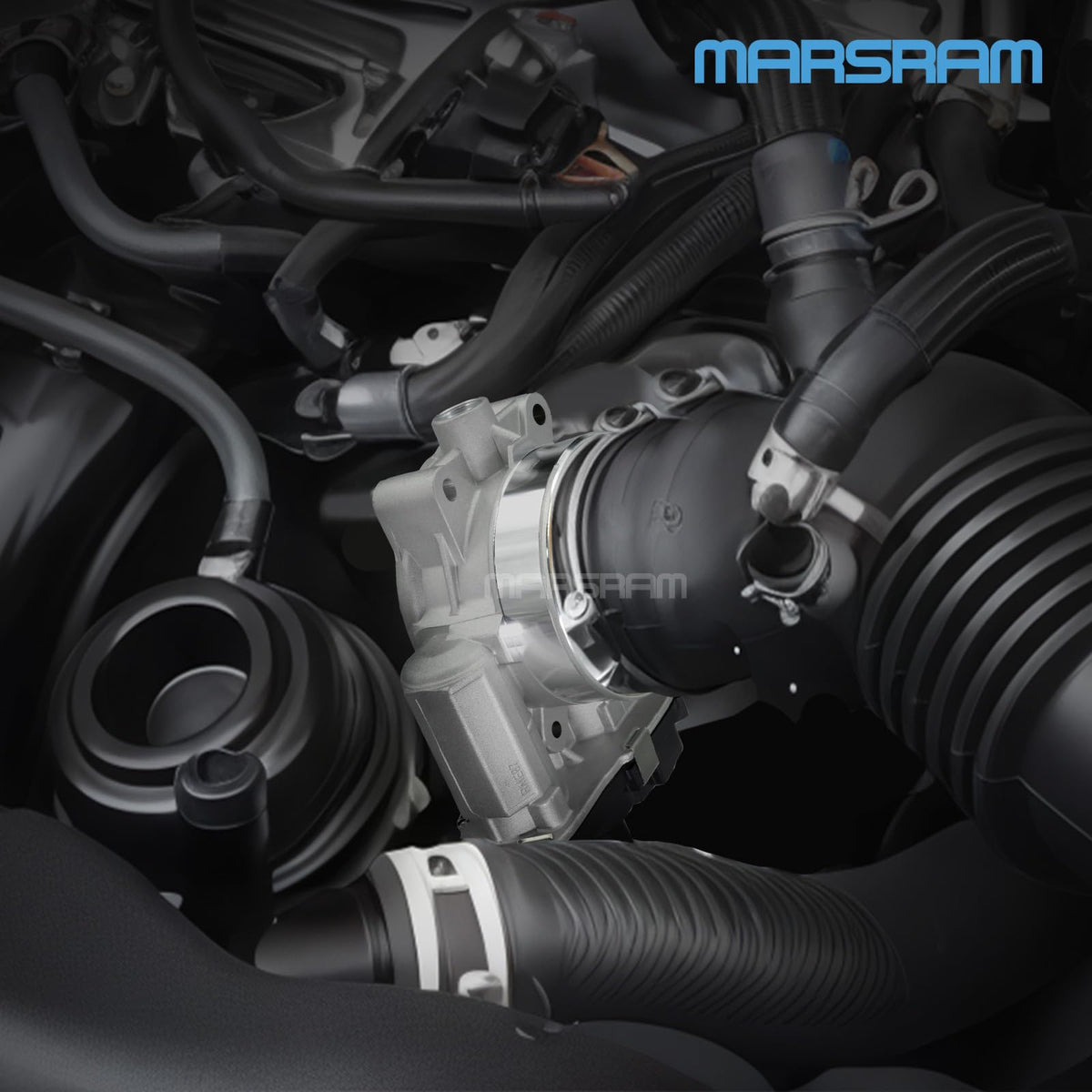 Marsram throttle body being installed in a garage demonstrating DIY ease