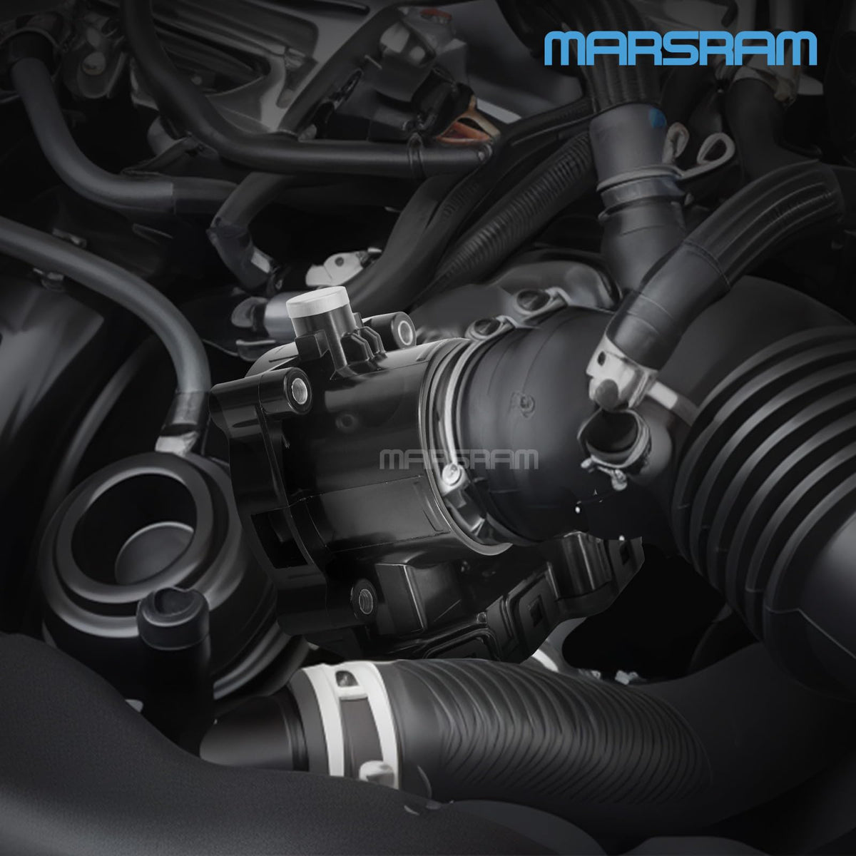 Marsram throttle body material texture closeup showing corrosion resistance benefit