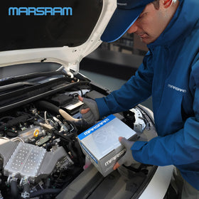 Marsram throttle body OEM number label showing compatibility and verification aid