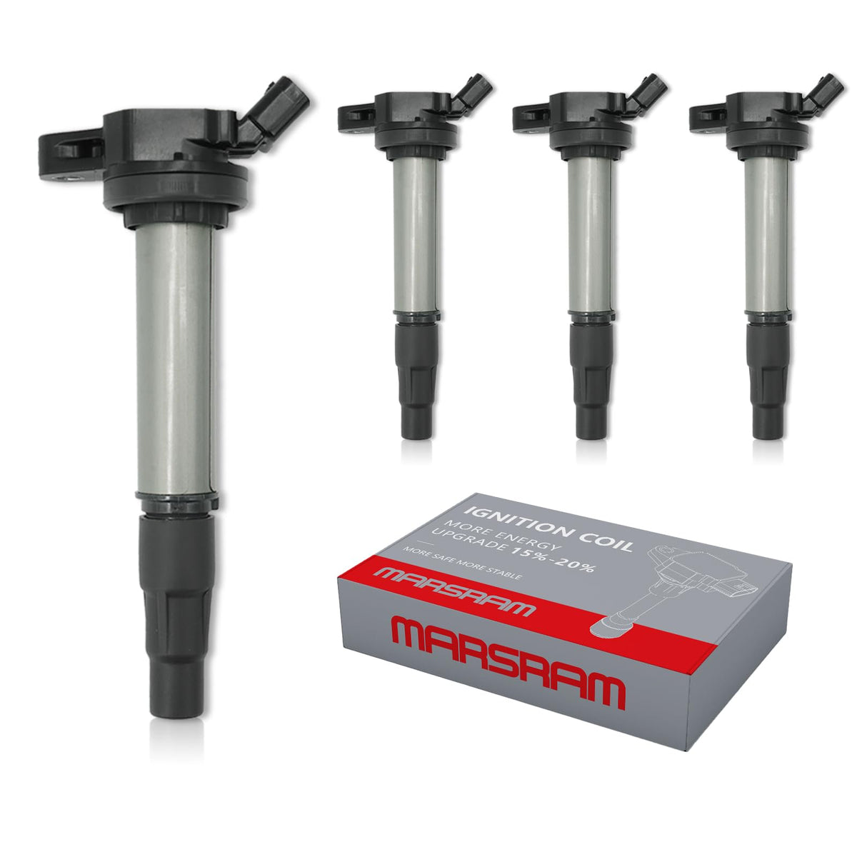 Marsram UF596 front packaging showing four coils and fitment details for easy selection
