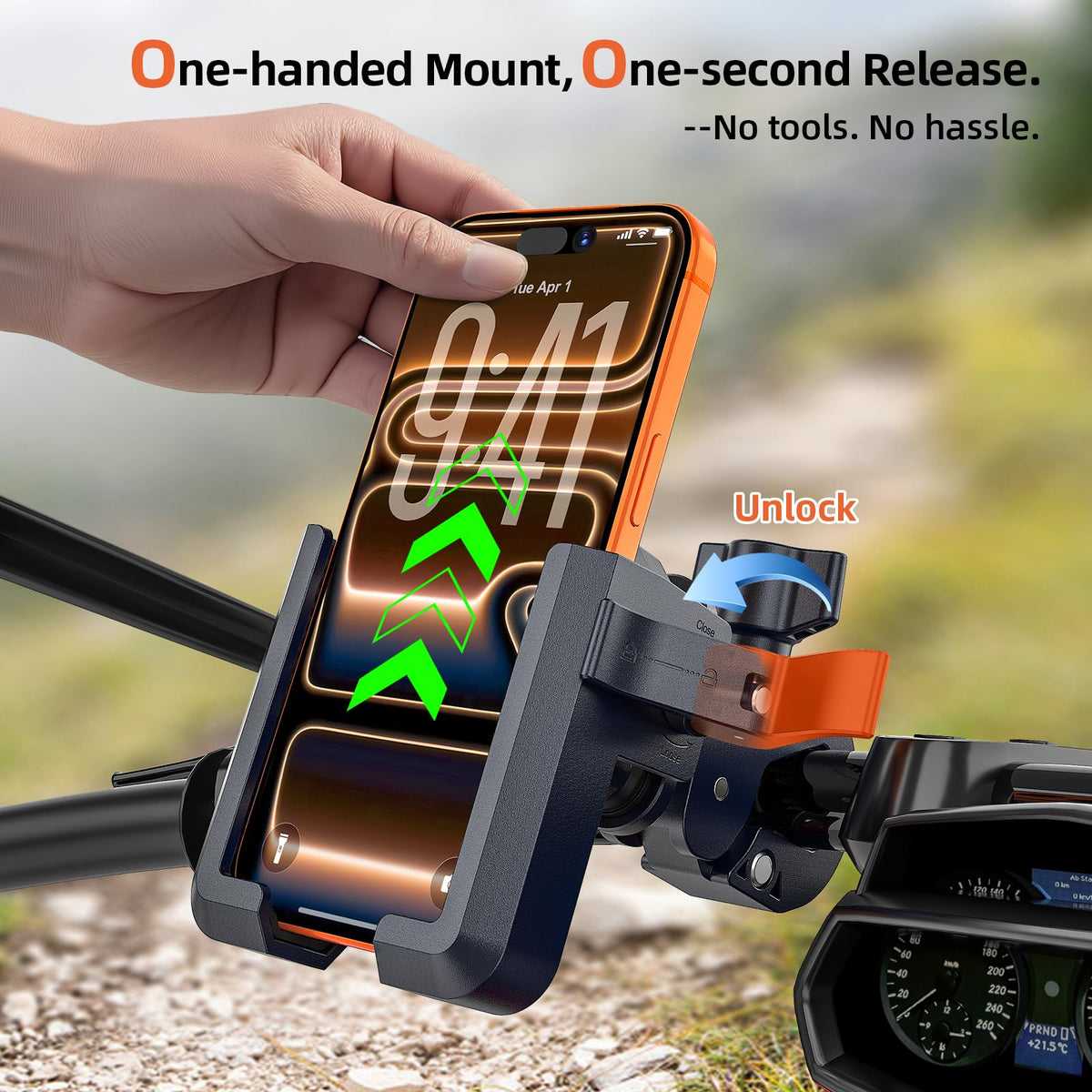Marsrider display of 360° rotation allowing flexible navigation and viewing angles