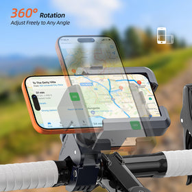 Marsrider clamp and safety lock mechanism ensuring solid attachment on bars