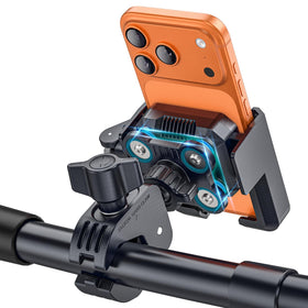 Marsrider front view mounted on handlebar showing secure fit and stable hold