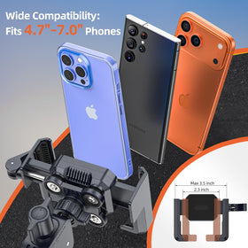 Marsrider textured ABS faceplate and silicone pads protecting phone from scratches
