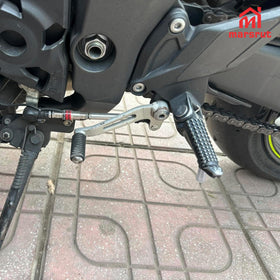Marsrut lifestyle image on Yamaha bike demonstrating upgraded appearance