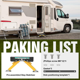 Marudina stabilizer packaged kit contents showing easy installation benefit