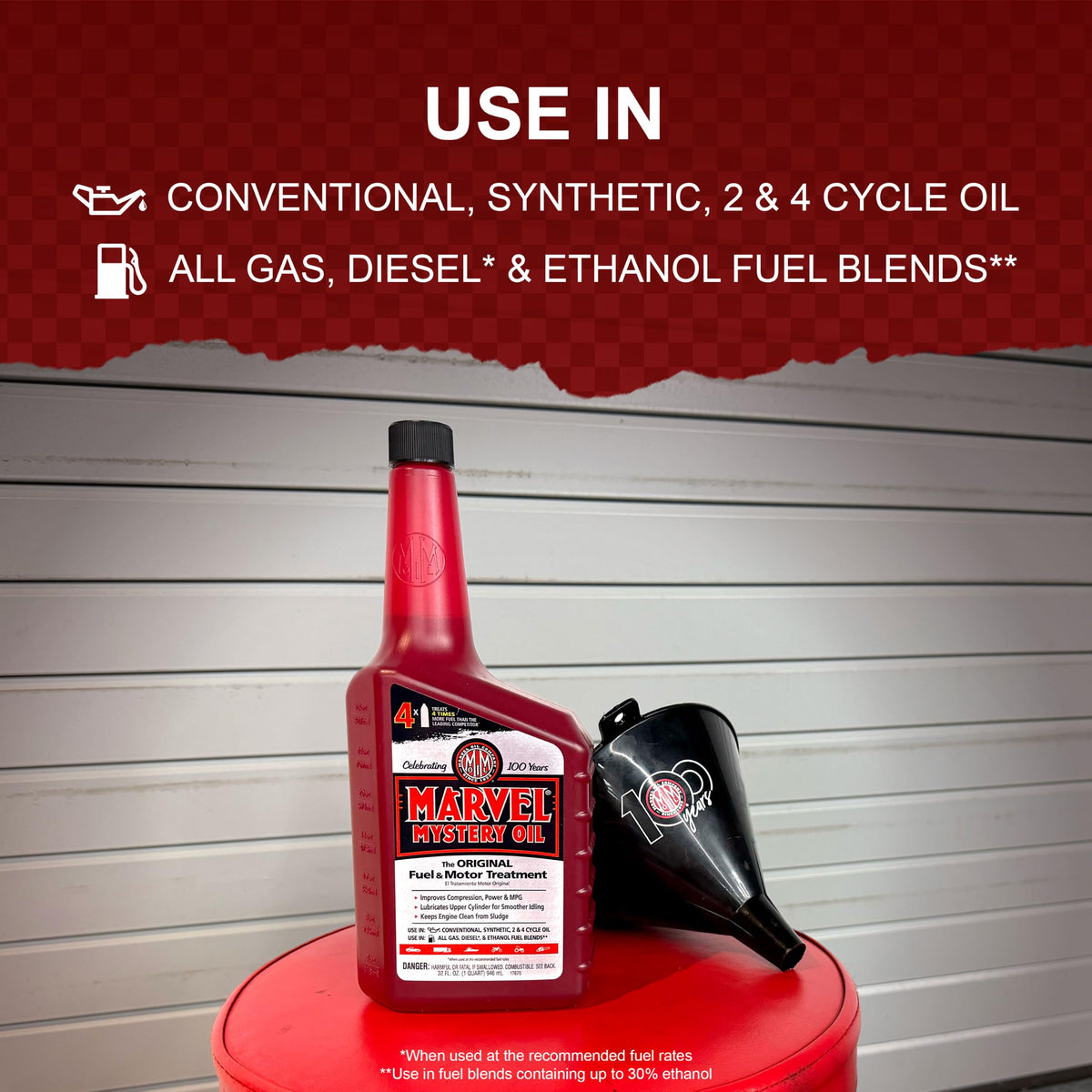 Marvel Mystery Oil cap and nozzle detail for precise pouring and reduced spills