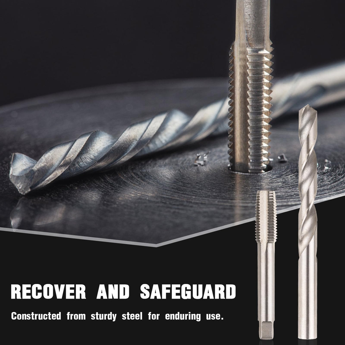 Marvelity kit in use on engine block showing reliable thread restoration