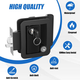 Marvelity four high-security keys and mounting hardware laid out for quick installation benefit
