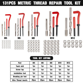 Marvelity taps and drills aligned showing precise cutting tools
