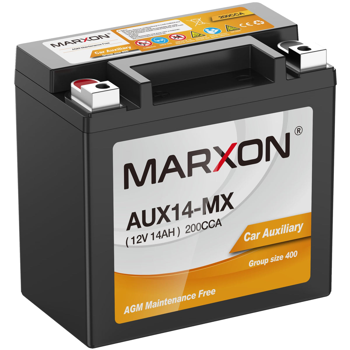 MARXON AUX14 front view showing compact sealed housing and mounting benefit