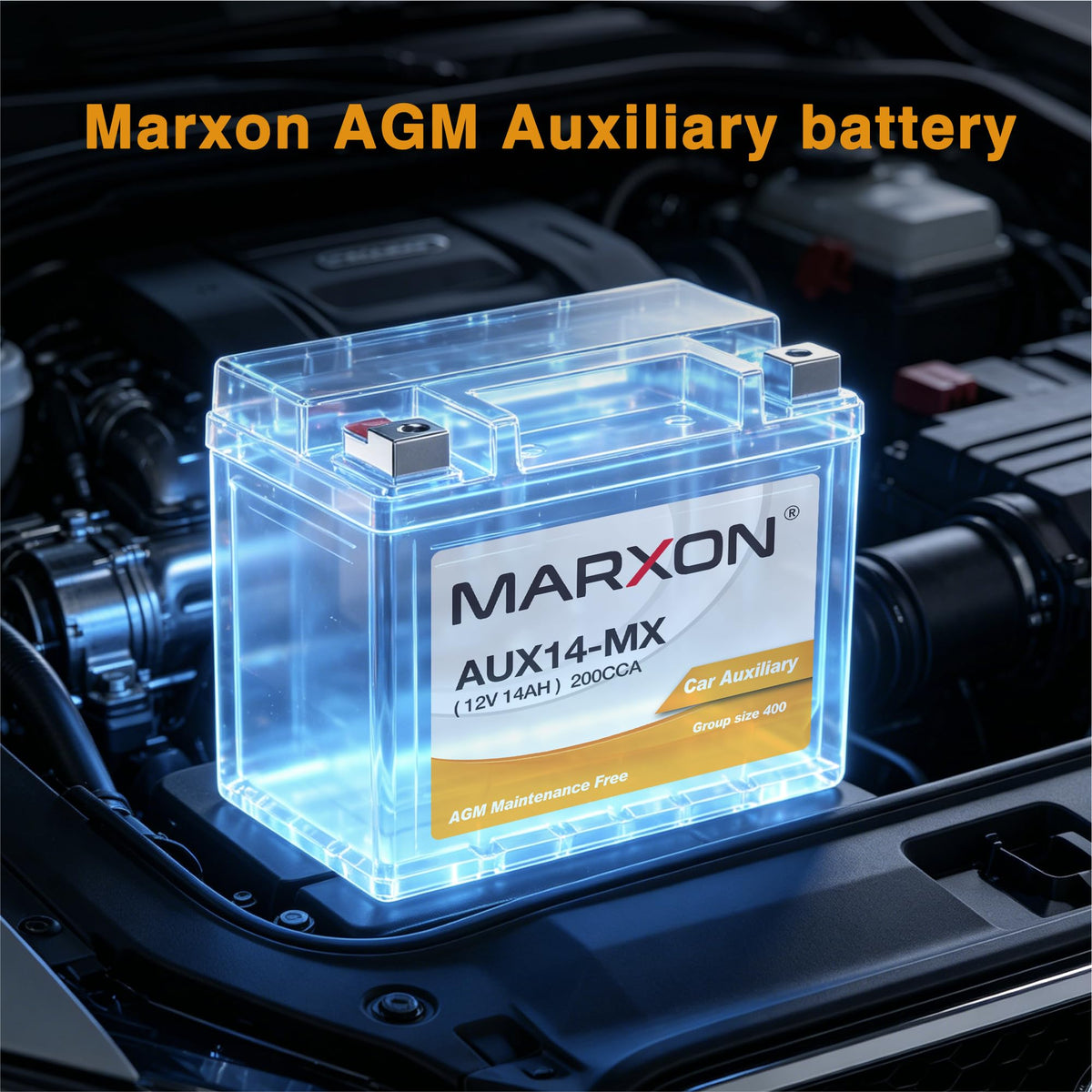 MARXON AUX14 powering camping gear to show dependable accessory backup power