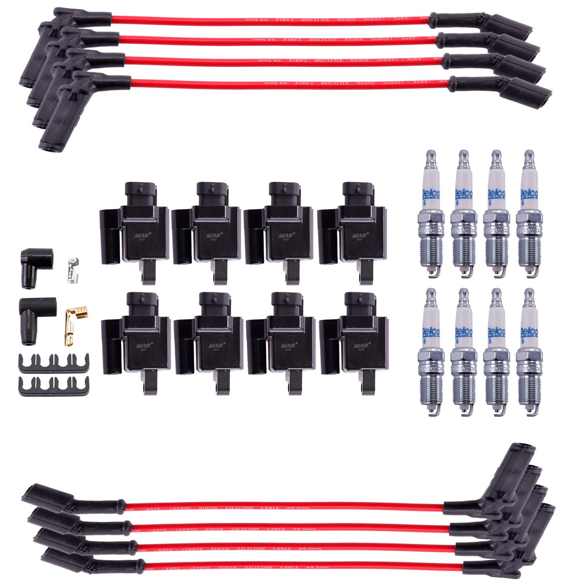 MAS ACDelco platinum spark plug detail highlighting precision electrode longevity