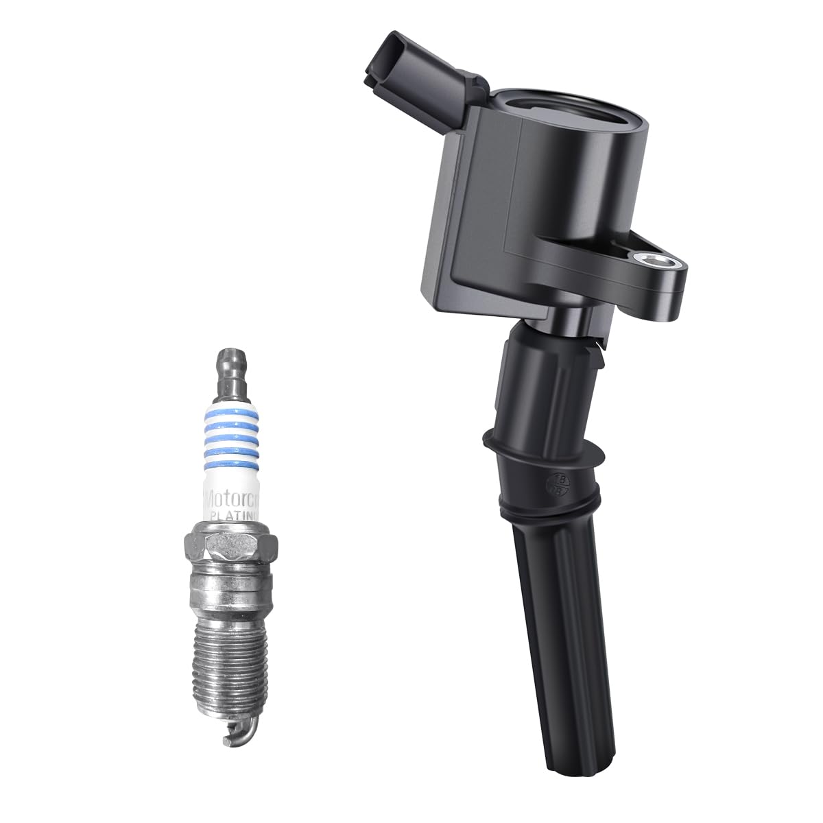 MAS ignition coil installed on engine illustrating direct-fit replacement benefit