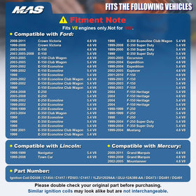 MAS coil side terminal detail highlighting secure electrical contact for consistent spark